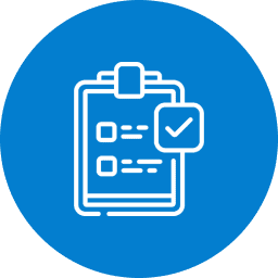 Clipboard checklist icon with checkmark